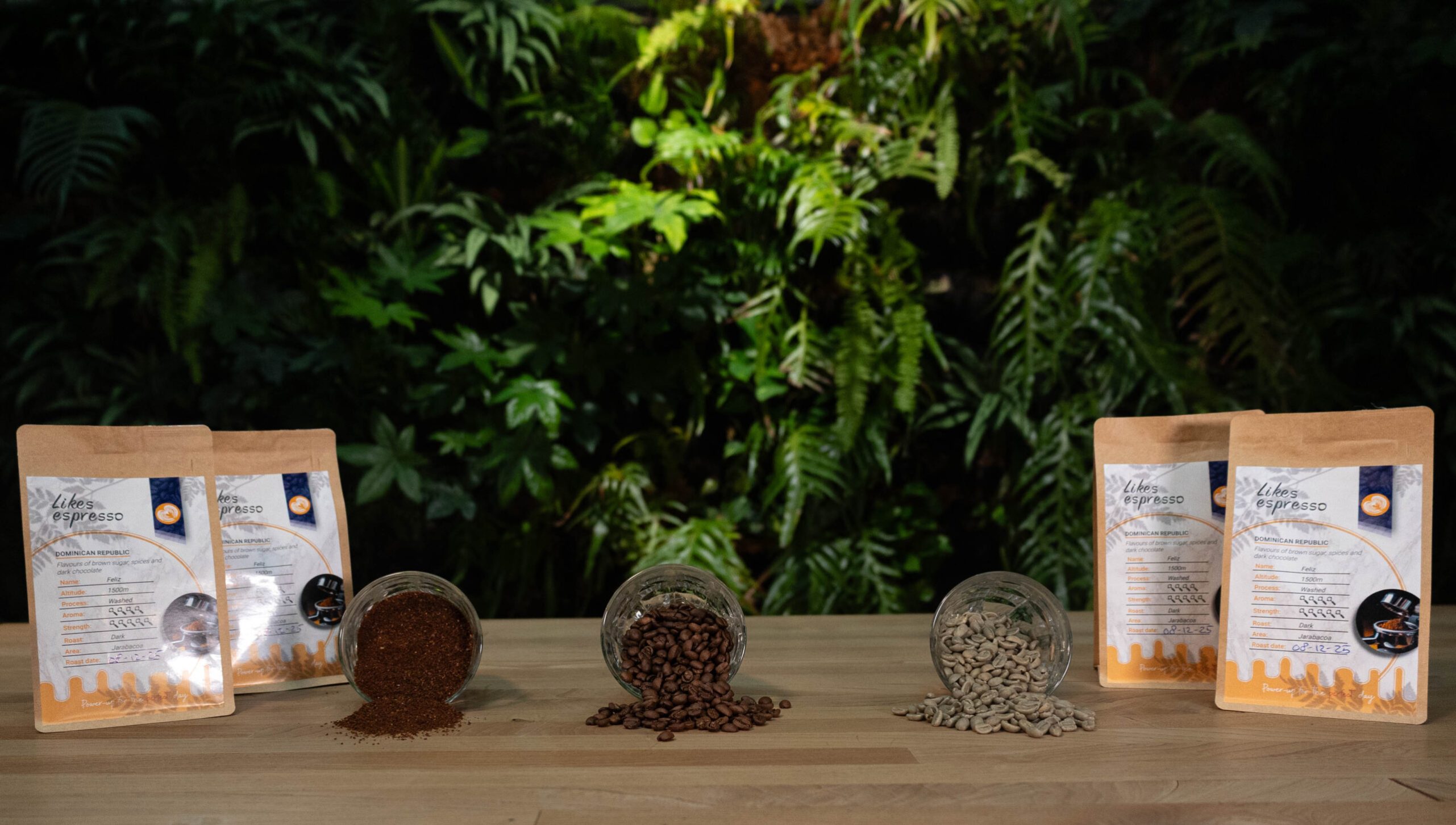 Groene bonen, Gebrande bonen, Gemalen bonen